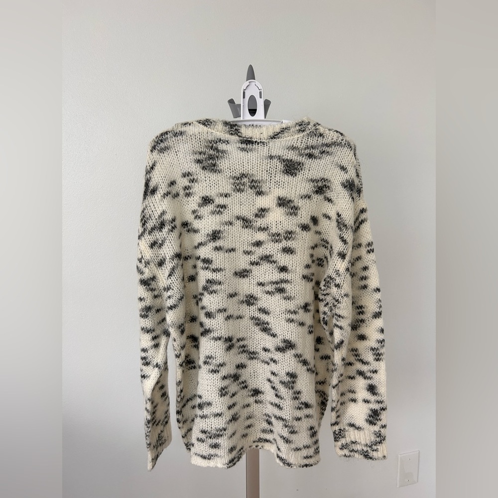 NWT Zara MIXED SLIT KNIT SWEATER - Picture 7 of 10